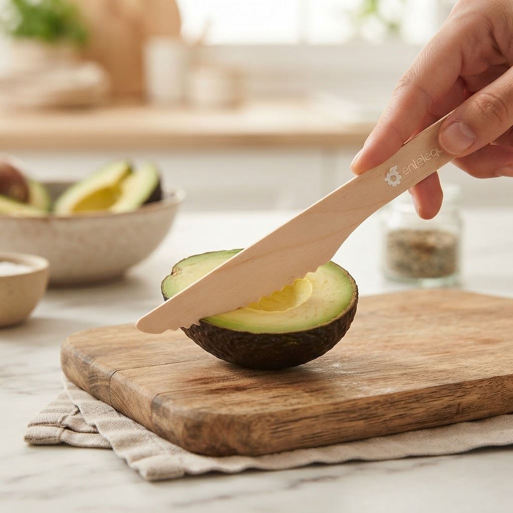 Cuchillo de Madera para Alimentos | 16.5 cm
