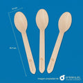 Cuchara de Madera para Alimentos | 15.7 cm
