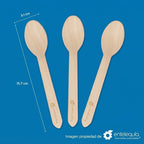 Cuchara de Madera para Alimentos | 15.7 cm