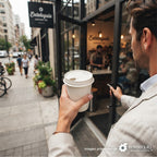 Tapa de Papel Biodegradable para Vaso de Bebida Caliente | 8 oz