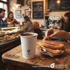 Vaso de Papel Biodegradable Doble Pared para Bebidas Calientes | 16 oz