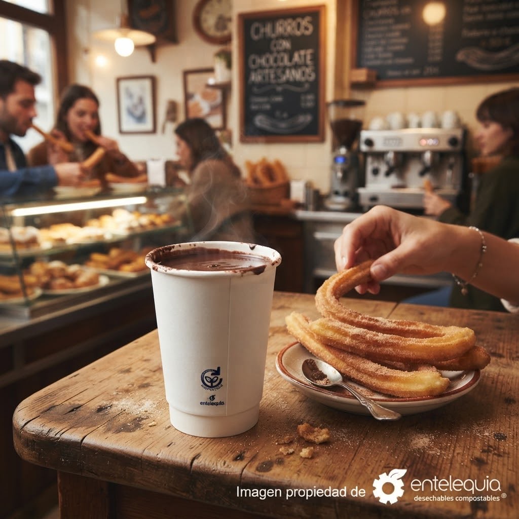 Vaso de Papel Biodegradable Doble Pared para Bebidas Calientes | 16 oz
