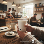 Vaso de Papel Biodegradable Doble Pared para Bebidas Calientes | 8 oz