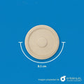Tapa Soufflé Biodegradable de Paja de Trigo para Tazón |4 oz