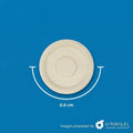 Tapa Soufflé Biodegradable de Paja de Trigo para Tazón | 2 oz