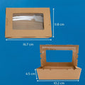 Caja Kraft con Ventana para Alimentos | 20 oz