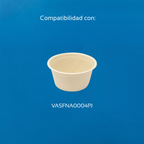 Tapa Soufflé Biodegradable de Paja de Trigo para Tazón |4 oz