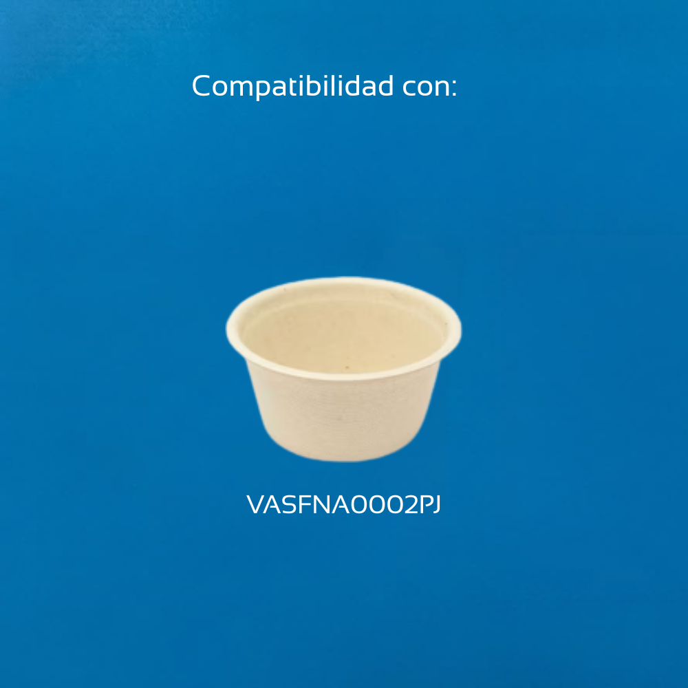 Tapa Soufflé Biodegradable de Paja de Trigo para Tazón | 2 oz