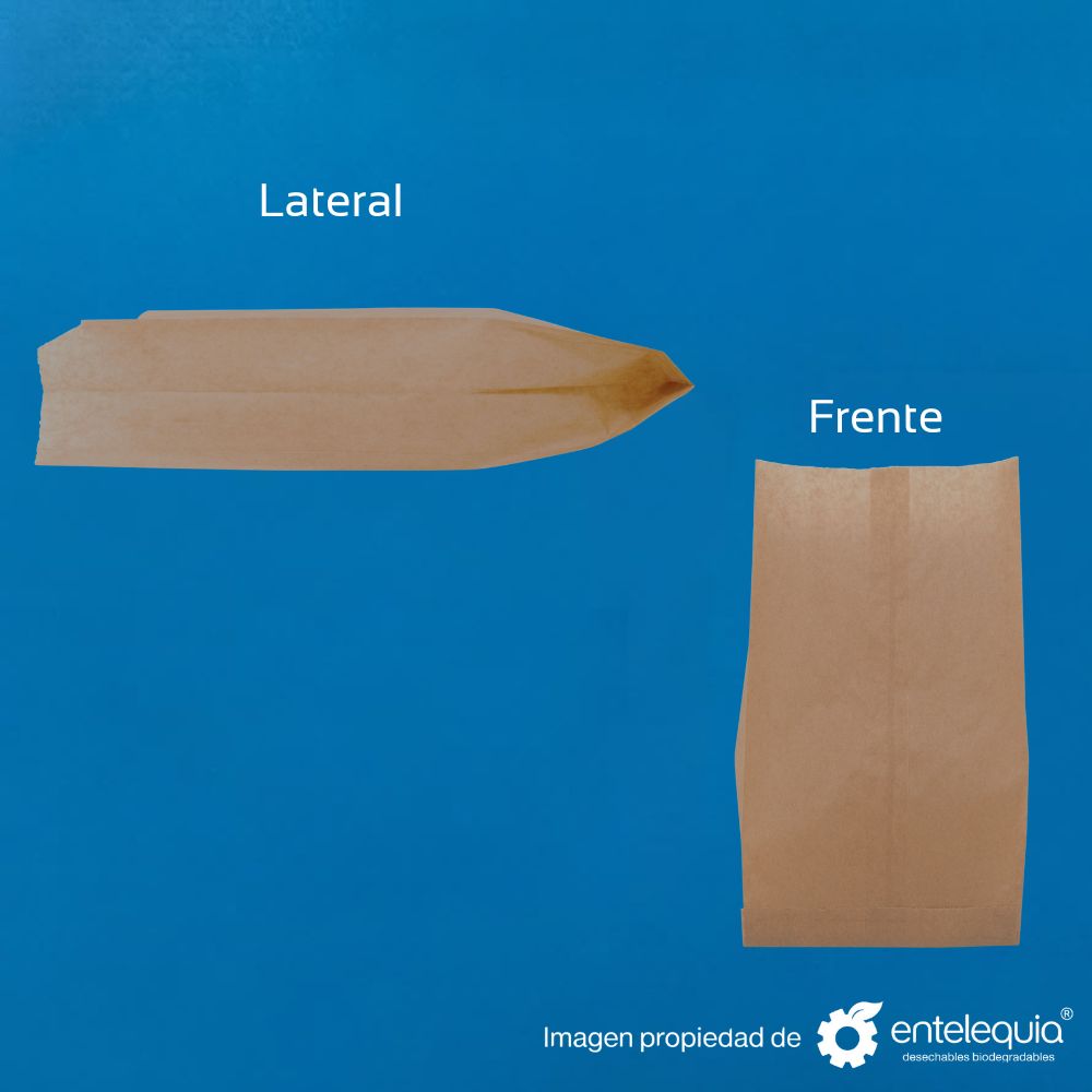 Bolsa de Papel Kraft | 15 x 6 + 28 cm