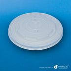 Tapa contenedor de PLA 12-32oz TCPLA12-32 - Desechable Biodegradable Entelequia