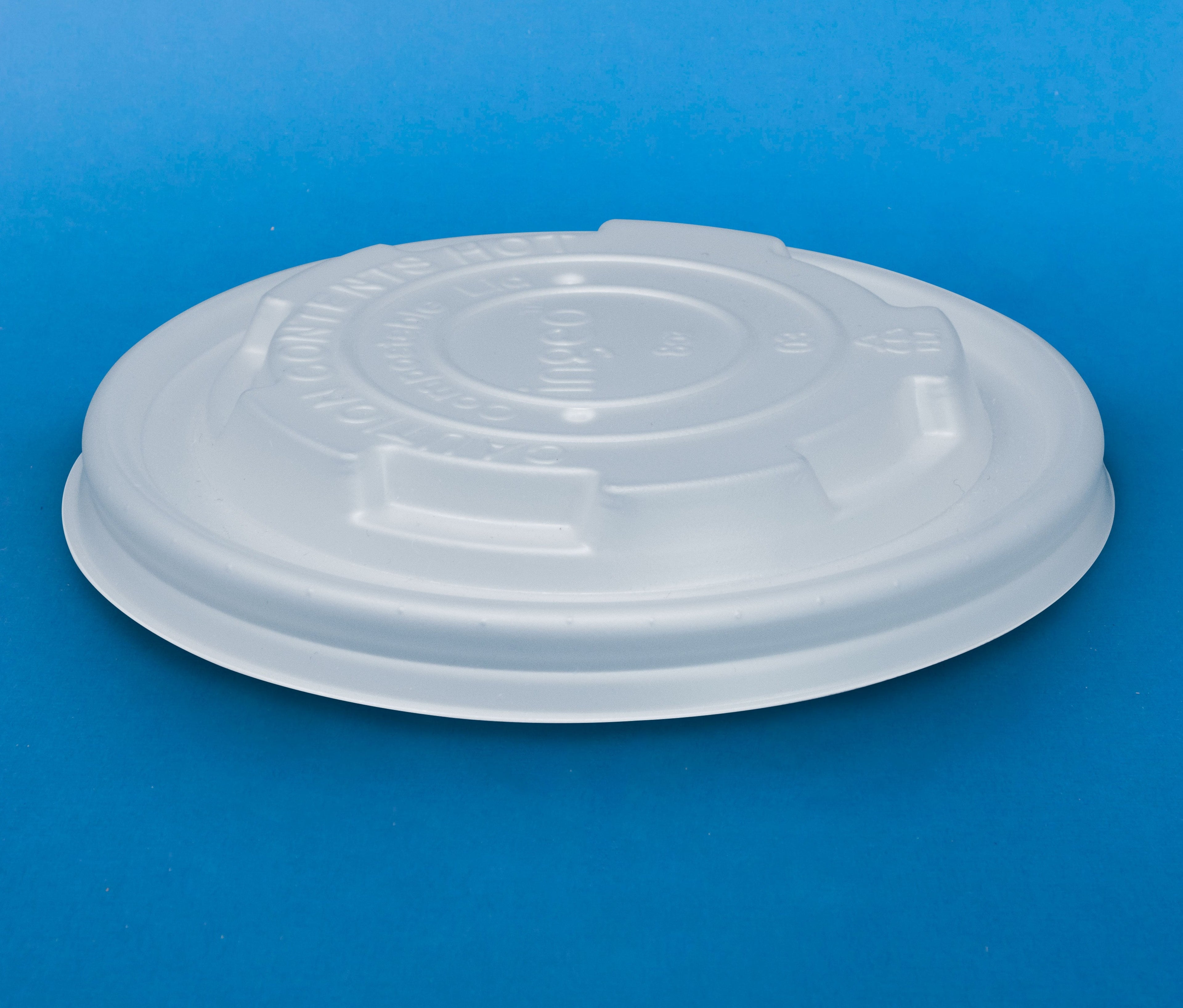Tapa contenedor de PLA 8oz TCPLA8 - Desechable Biodegradable Entelequia 50/1,000 pzas