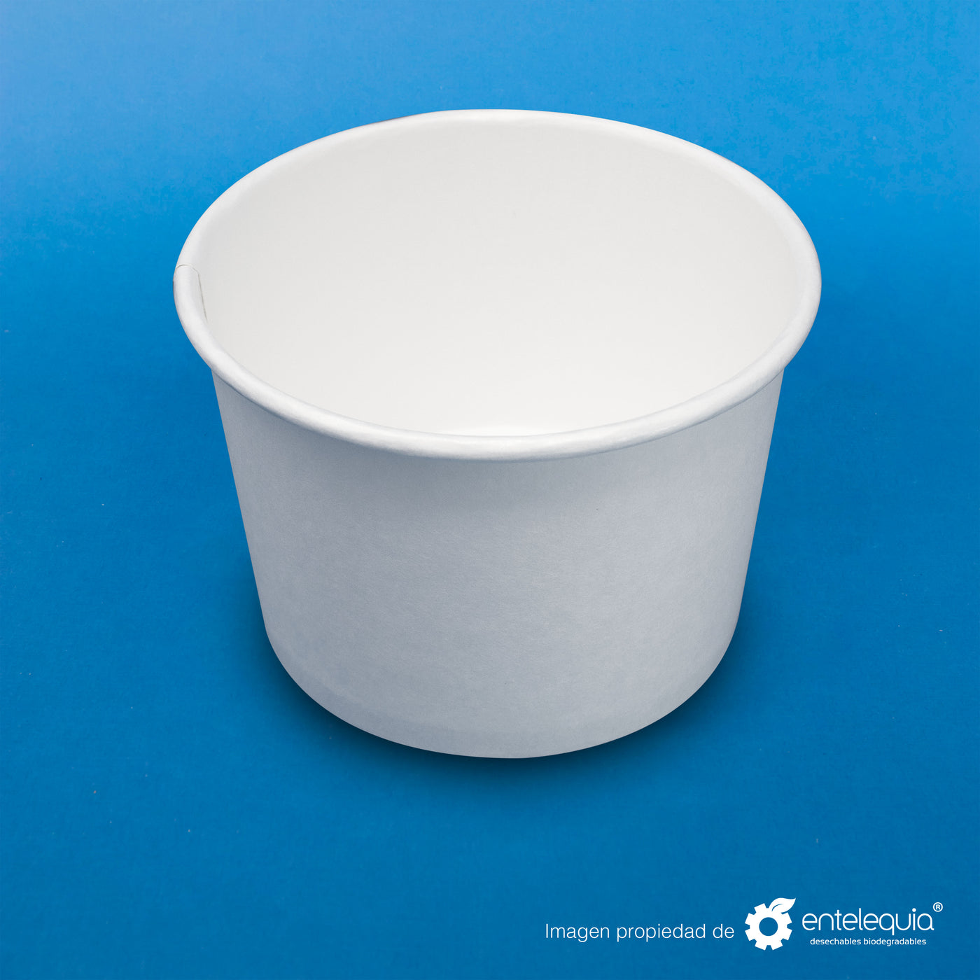  Cubo de plástico blanco de 16.9 fl oz completo con tapa blanca  (paquete de 100) : Industrial y Científico