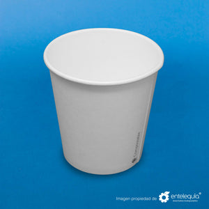 Vaso de Papel bebida caliente 10oz VCPLA10 - Desechables Biodegradables Entelequia® 50/1,000 pzas