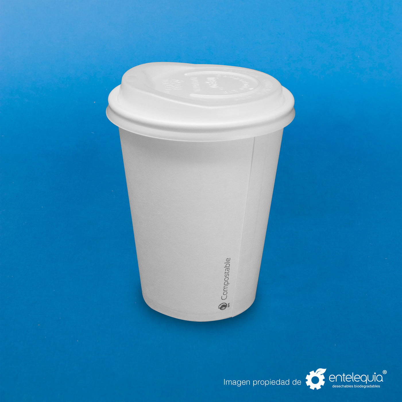 Vaso de papel para bebida caliente de 12 onzas – Entelequia® Desechables  Biodegradables