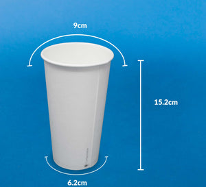 Vaso de Papel bebida caliente 20oz VCPLA20 - Desechables Biodegradables Entelequia® 50/800 pzas