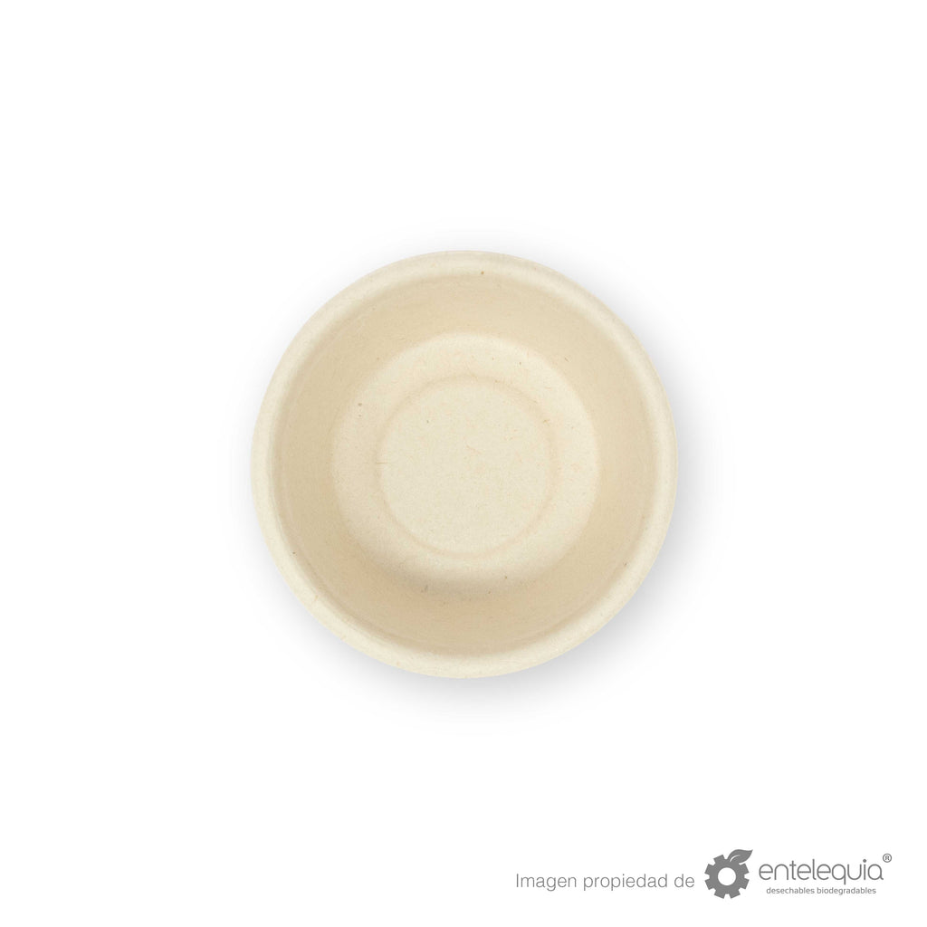 Tazón soufflé de paja de trigo TP 2 oz- Desechables Biodegradables Entelequia®
