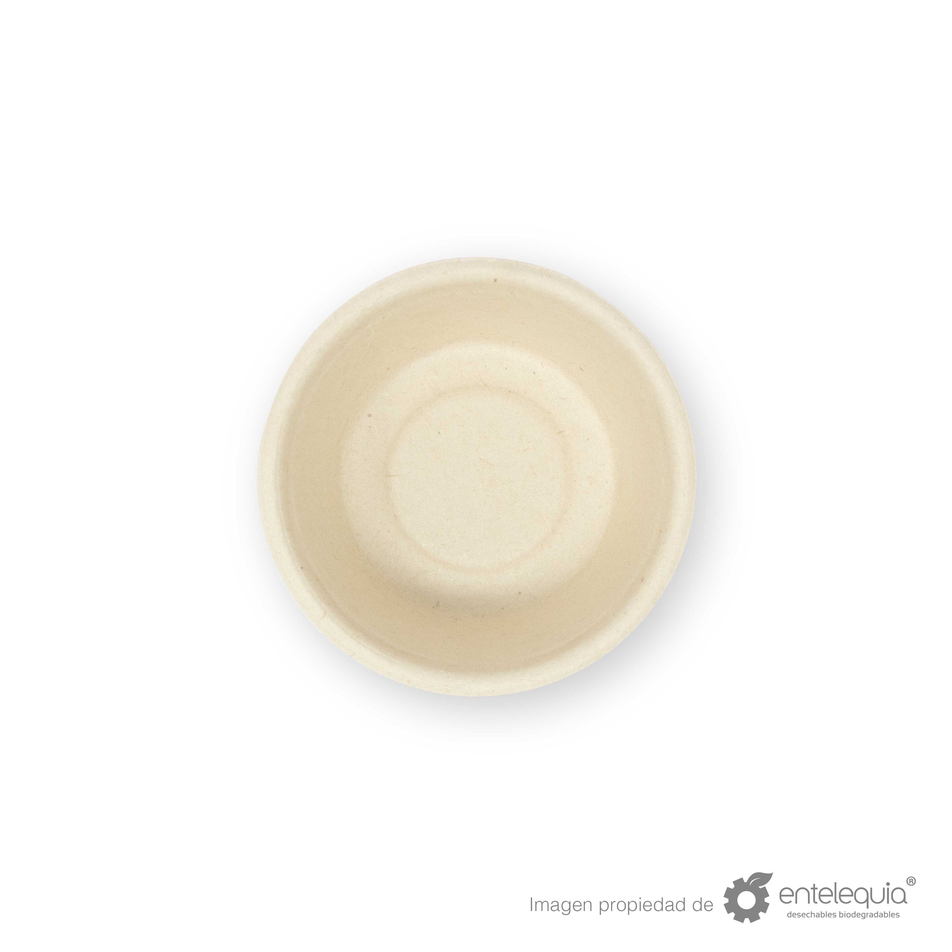 Tazón soufflé de paja de trigo TP 2 oz- Desechables Biodegradables Entelequia®