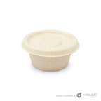 Tazón soufflé de paja de trigo TP 2 oz- Desechables Biodegradables Entelequia®