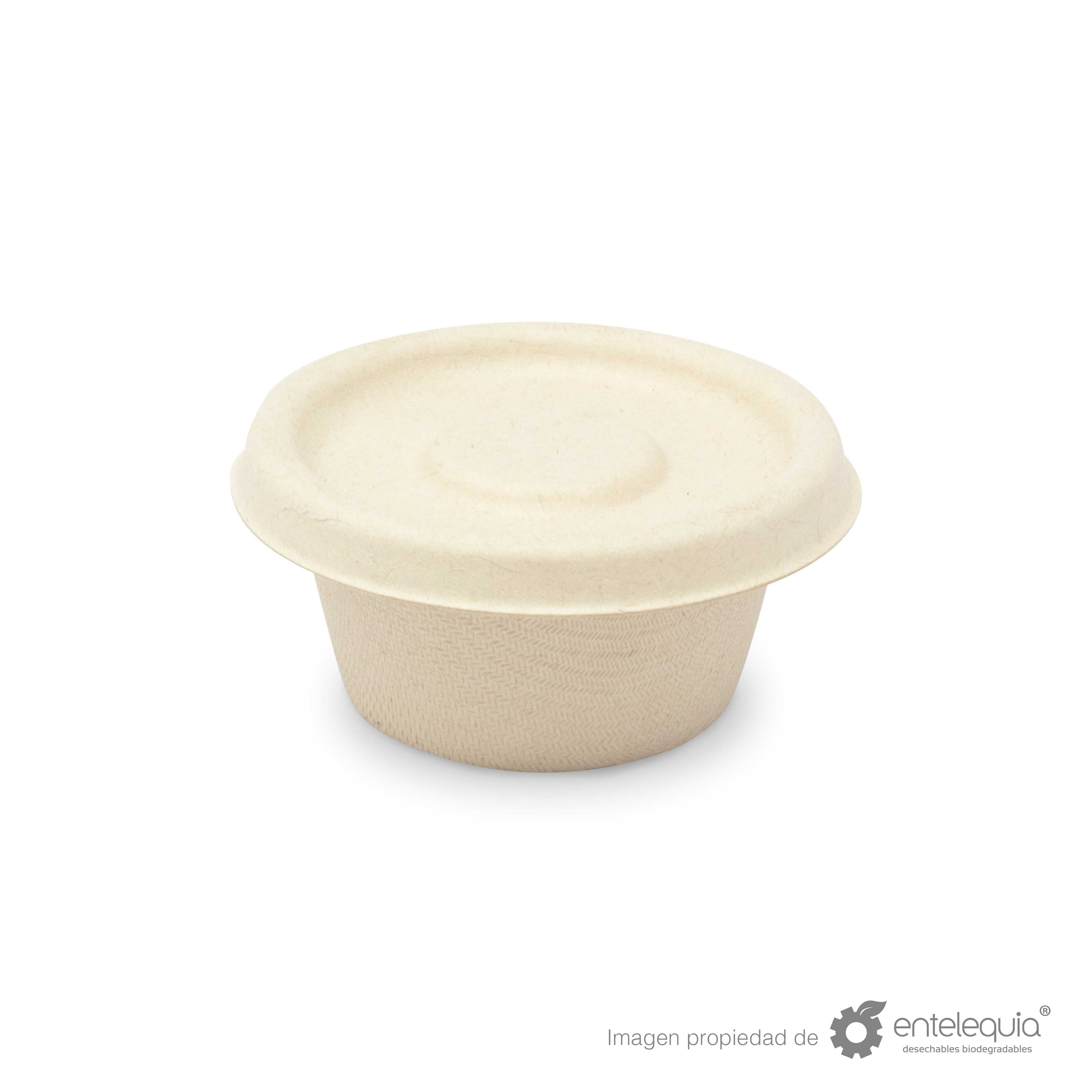 Tazón soufflé de paja de trigo TP 2 oz- Desechables Biodegradables Entelequia®