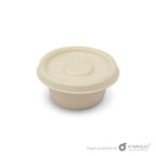 Tapa soufflé de paja de trigo para tazón de 2 oz- Desechables Biodegradables Entelequia®