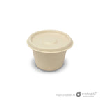 Tapa soufflé de paja de trigo para tazón de 4 oz- Desechables Biodegradables Entelequia®