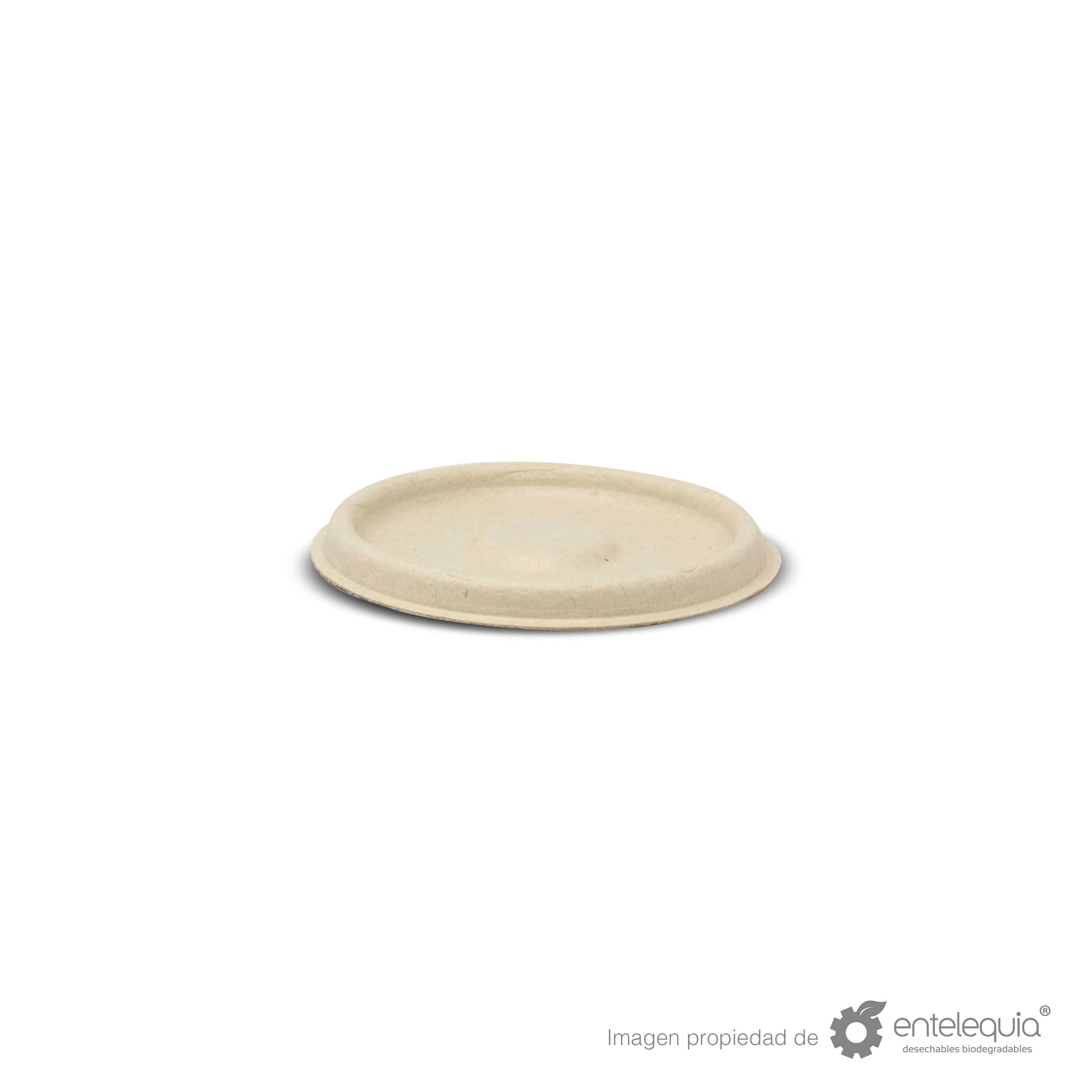 Tapa soufflé de paja de trigo para tazón de 4 oz- Desechables Biodegradables Entelequia®