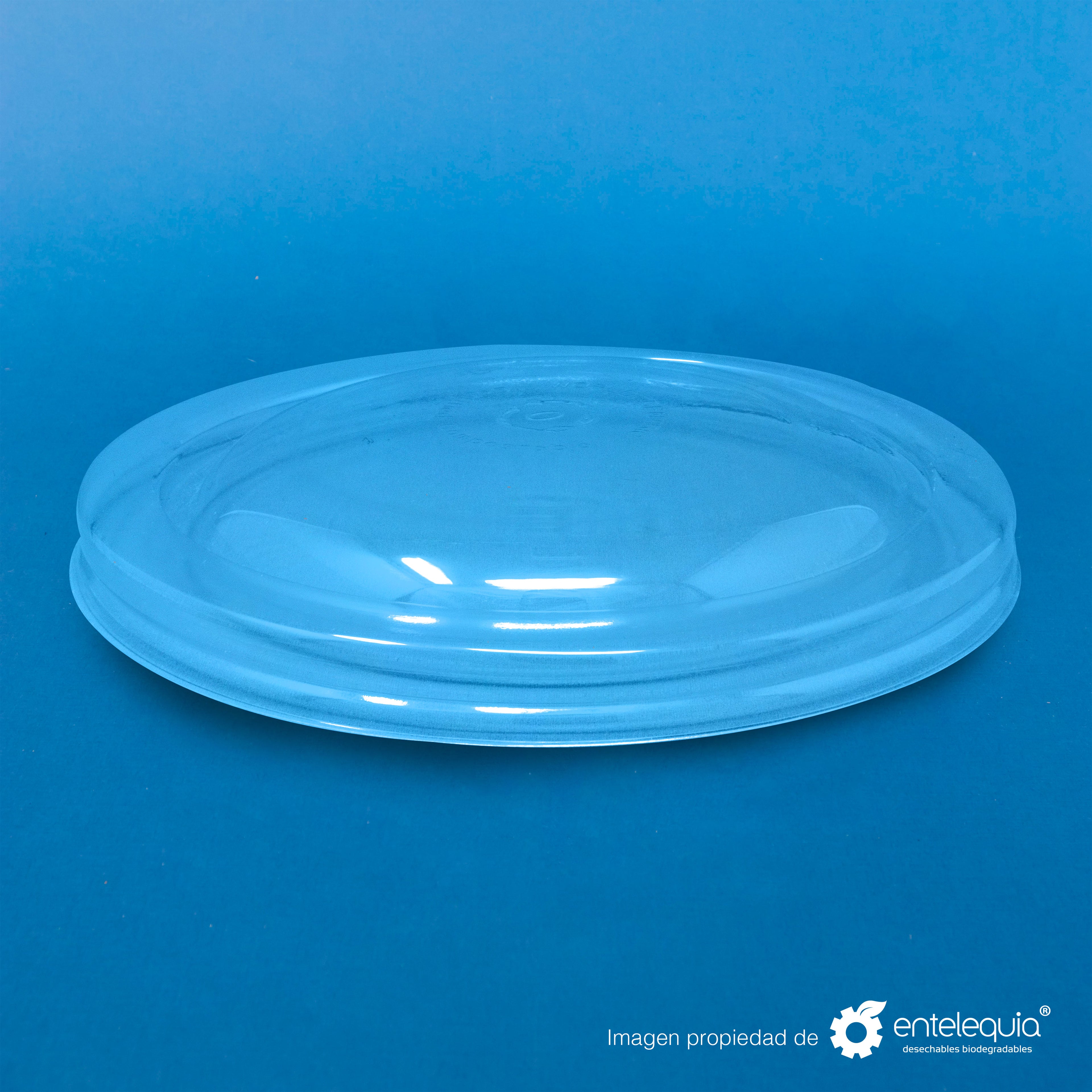 Tapa PLA para tazón - 24 oz - 32 oz  Desechables Biodegradables Entelequia®