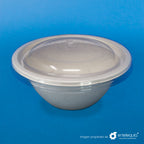 Tapa PLA para tazón - 24 oz - 32 oz  Desechables Biodegradables Entelequia®