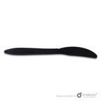 Cuchillo de Fécula de Maíz de 6 " (15.24 cm) / Color: negro estuchado C6-EST N -Desechable Biodegradable Entelequia®