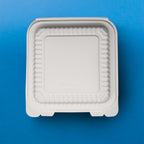 Almeja Cuadrada de Fécula de Maíz AFC8 - Desechables Biodegradables Entelequia® 50/300 pzas