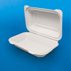 Almeja Rectangular 9x6 " de Fécula de Maíz AFR - Desechables Biodegradable Entelequia®