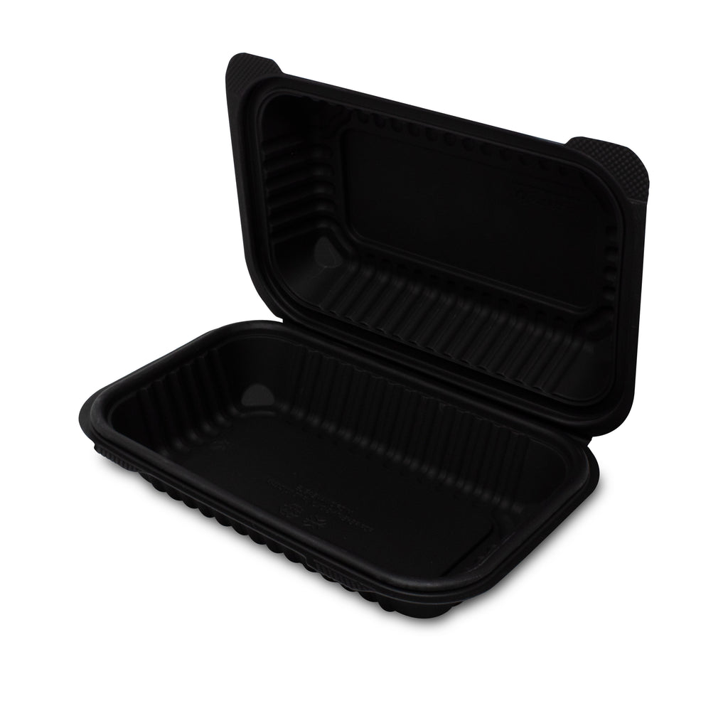 Almeja Rectangular de Fécula de Maíz - Desechables Biodegradables Entelequia® 50/400 pzas