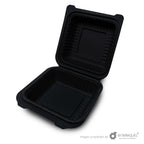 Contenedor para Hamburguesa 6 x 6 Fécula de Maíz AFH - Desechables Biodegradables Entelequia® 125/500 pzas