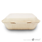 Almeja Cuadrada Lisa Paja de Trigo AL9 - Desechable Biodegradable Entelequia 50/200 pzas