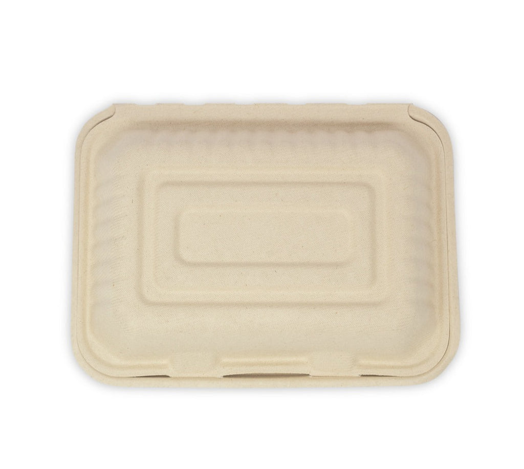 Almeja rectangular de 9x6" de paja de trigo