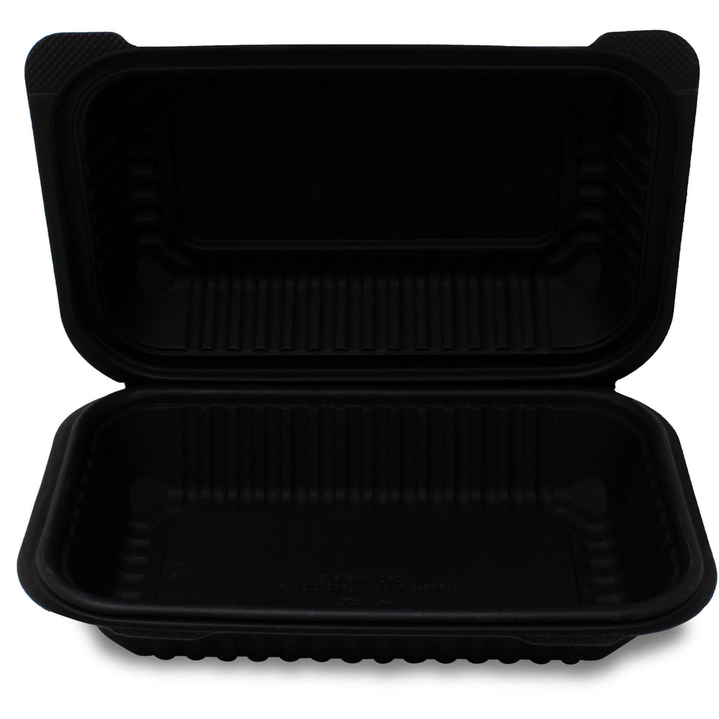 Almeja Rectangular de Fécula de Maíz - Desechables Biodegradables Entelequia® 50/400 pzas