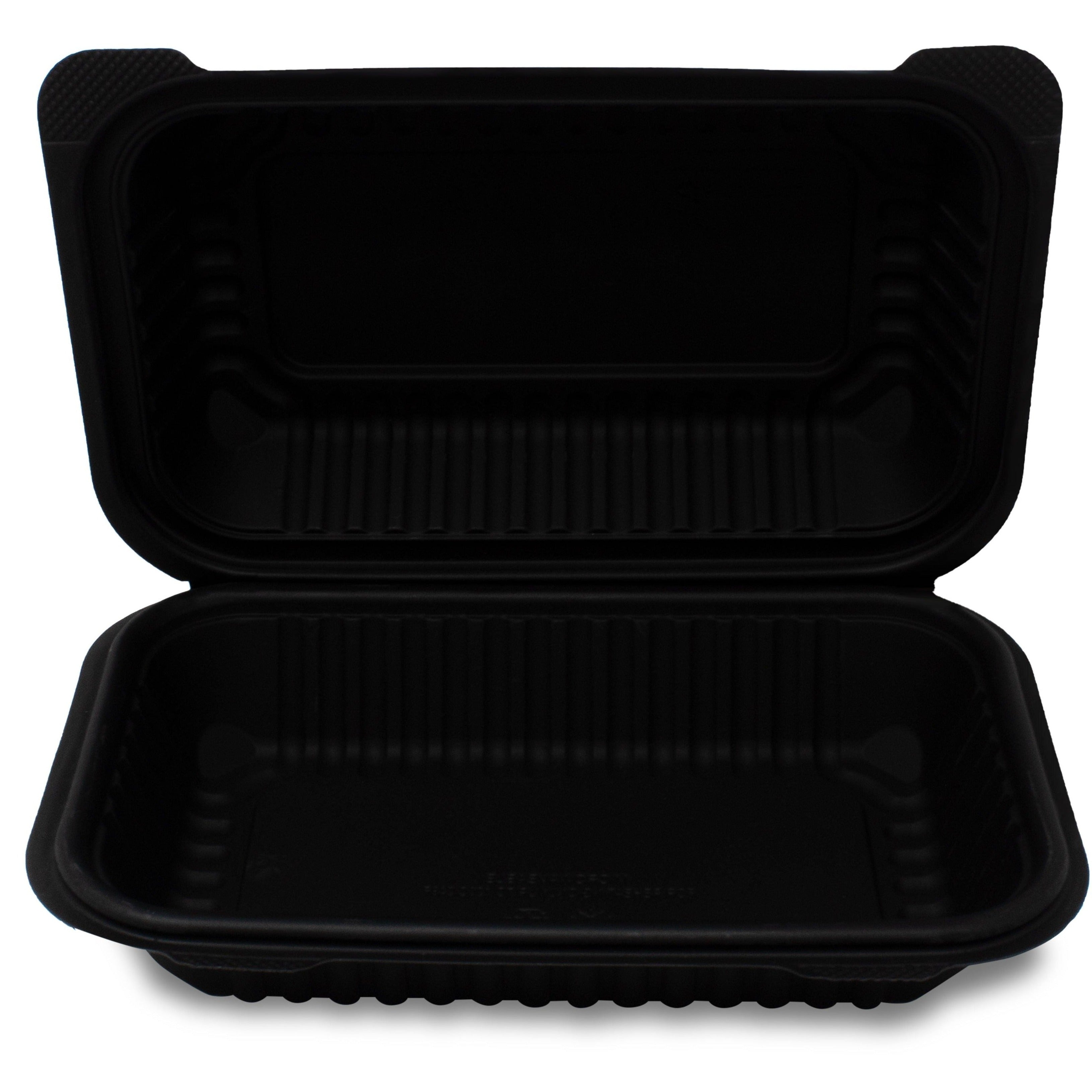 Almeja Rectangular de Fécula de Maíz - Desechables Biodegradables Entelequia® 50/400 pzas