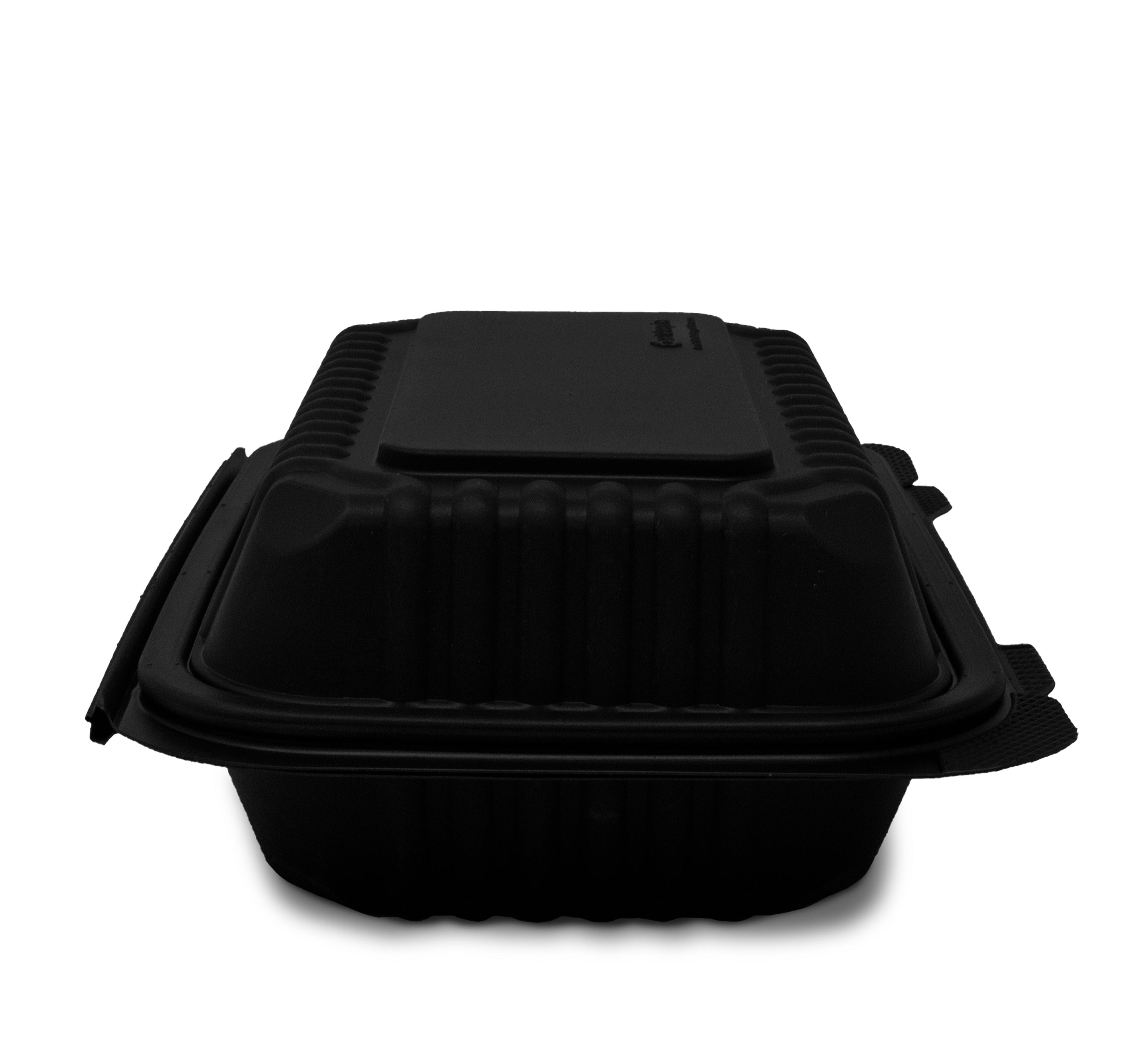 Almeja Rectangular de Fécula de Maíz - Desechables Biodegradables Entelequia® 50/400 pzas