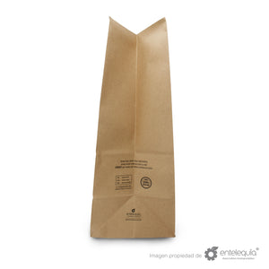 Bolsa de Kraft de 1/6 sin Asa - Desechables Biodegradables Entelequia® 50/500