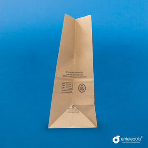 Bolsa de Kraft #20 B20N CORTA - Desechables Biodegradables Entelequia® 50/500 pzas