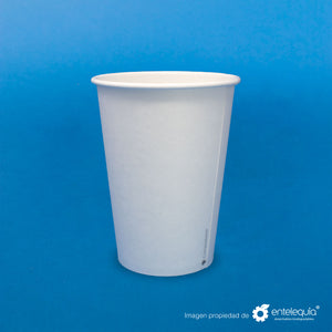 Contenedor para Sopa 32 oz Papel Blanco CBPLA32 - Desechable Biodegradable Entelequia®