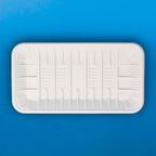 Charola de Fécula de Maíz Grande CFG - Desechables Biodegradables Entelequia® 250 / 1,000 pzas