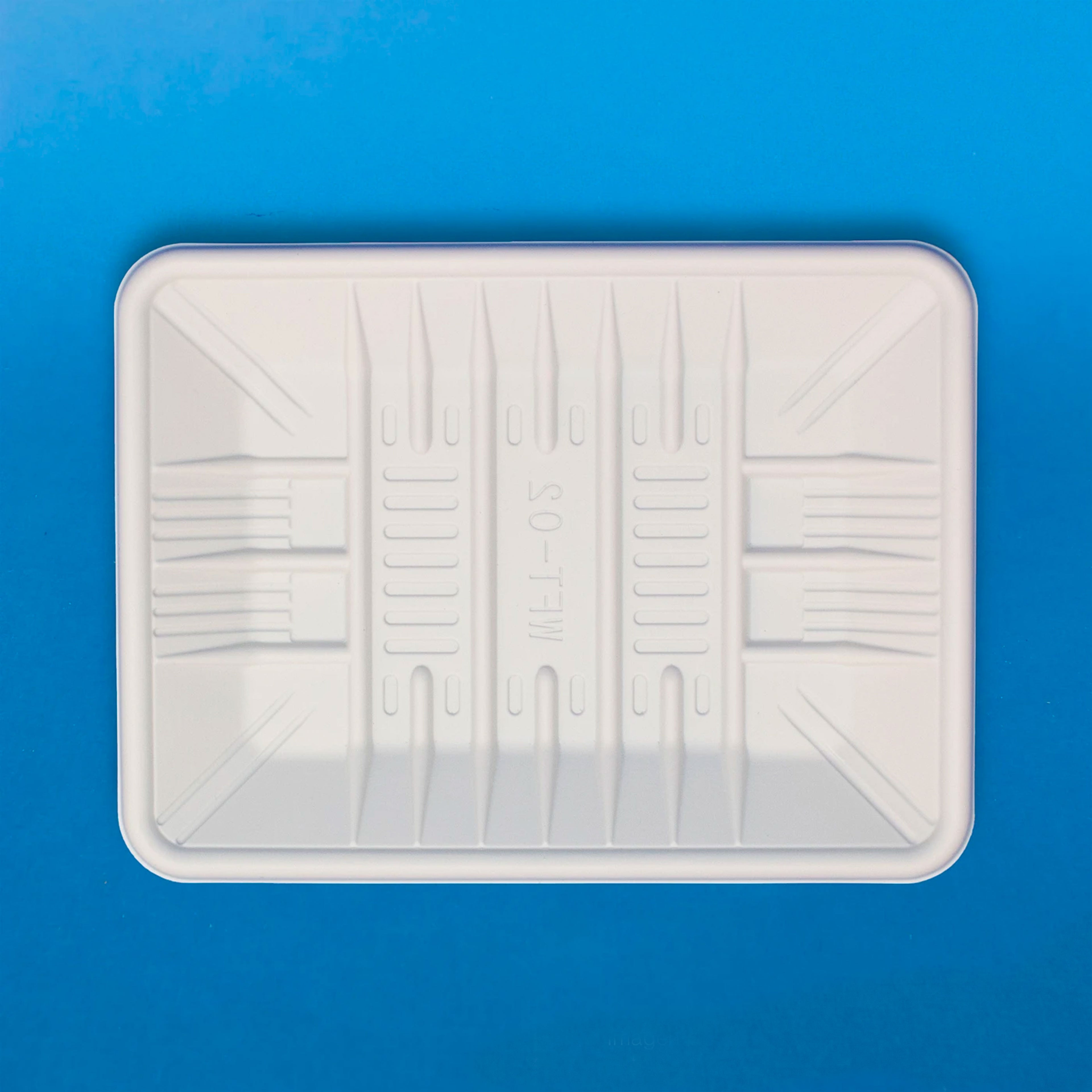 Charola de Fécula de Maíz Mediana CFM - Desechables Biodegradables Entelequia® 200 / 1,200 pzas