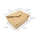 Caja de papel de 45 onzas