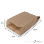 Bolsa de Kraft Galletera BG - Desechable Biodegradable Entelequia
