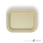 Contenedor Paja de Trigo Para Alimentos Grande Liso EP10X8L - Desechables Biodegradable Entelequia