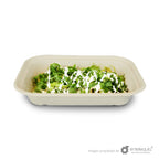 Contenedor Paja de Trigo Para Alimentos Grande Liso EP10X8L - Desechables Biodegradable Entelequia