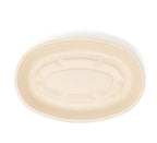 Contenedor Paja de Trigo para Alimentos Ovalado 32oz - Desechables Biodegradable Entelequia
