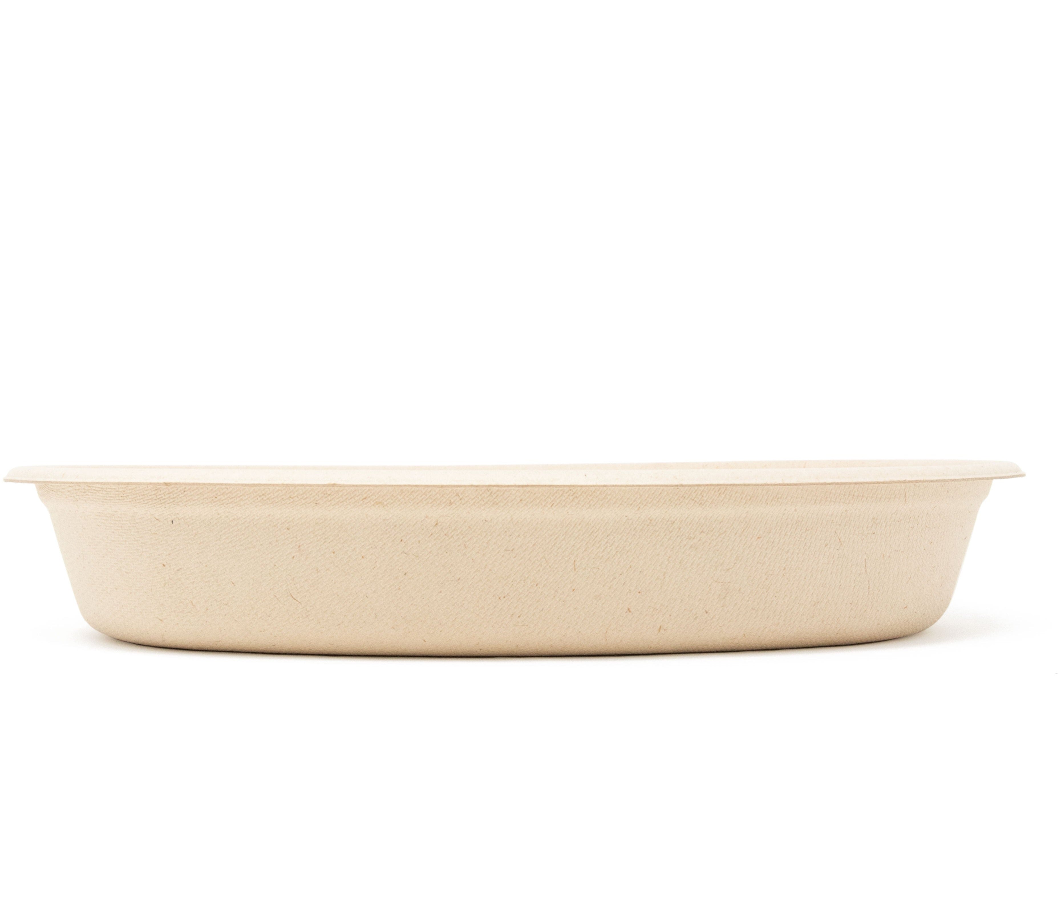 Contenedor Paja de Trigo para Alimentos Ovalado 32oz - Desechables Biodegradable Entelequia