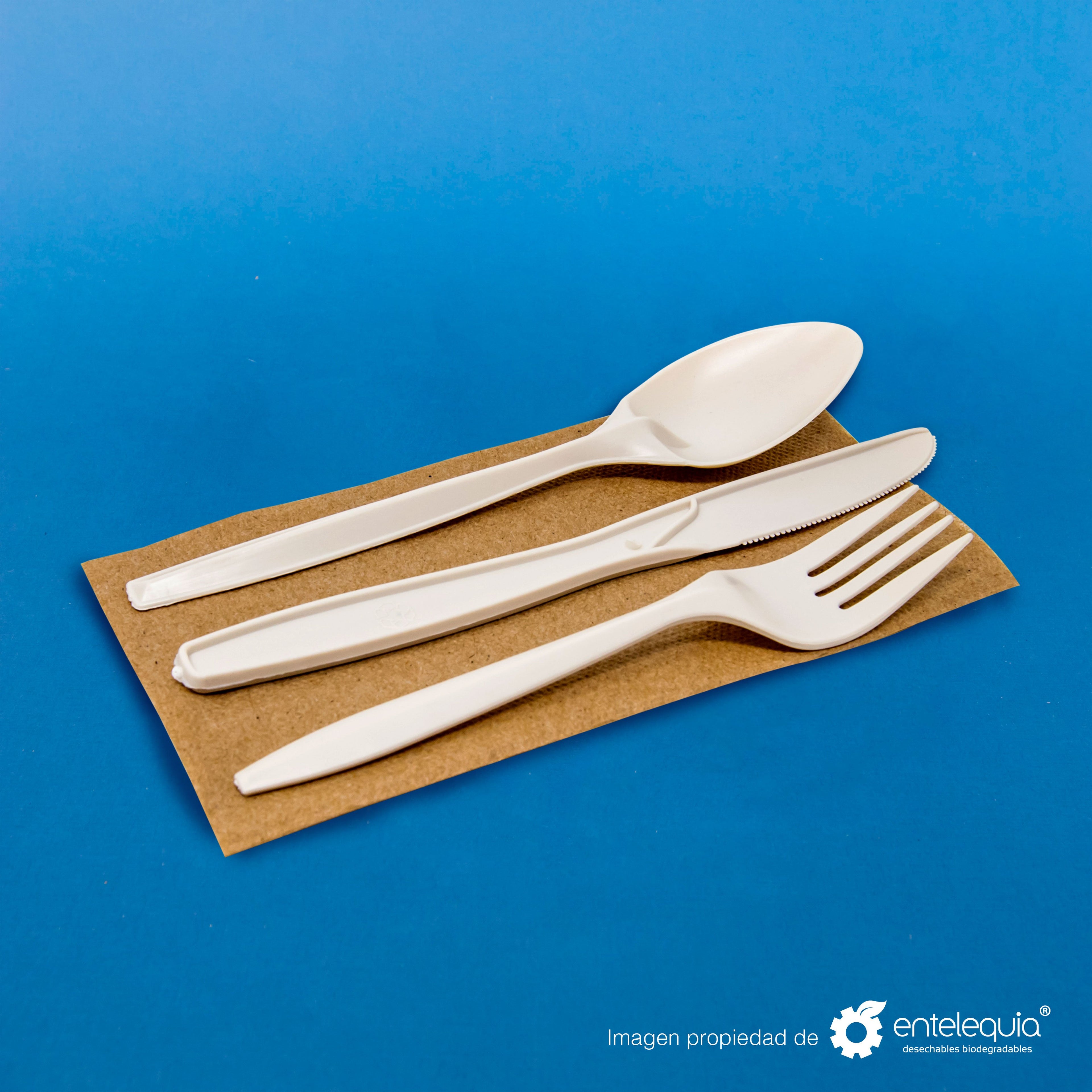 Cuchillo 6" Fécula de Maíz C6 - Desechable Biodegradable Entelequia